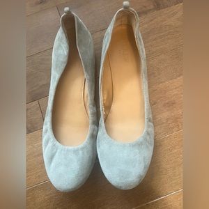 J.Crew suede ballet Flats